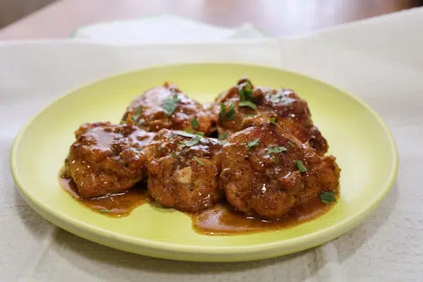 Frango com alho e cerveja