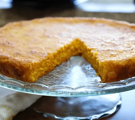 Tarte de cenoura só uma colher de medida