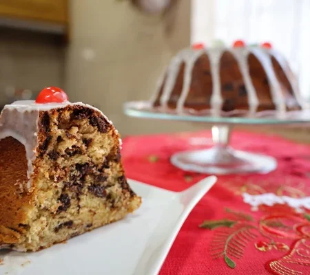 Bolo tipo Panetone de Natal