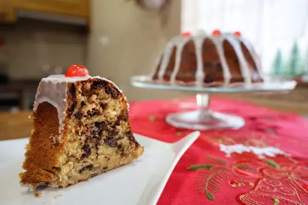 Bolo tipo Panetone de Natal