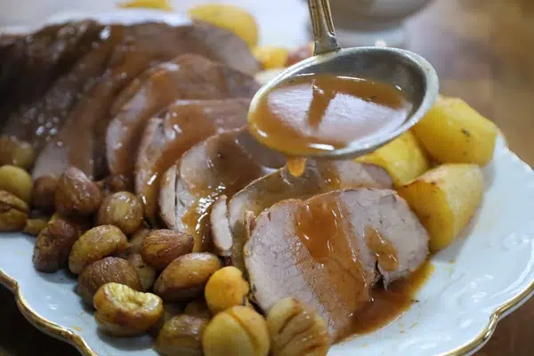 vitela assada no forno com castanhas