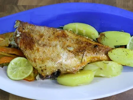 receita de redfish no forno