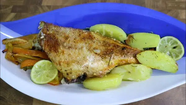 receita de redfish no forno