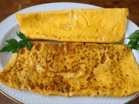 receita de omelete simples e recheada